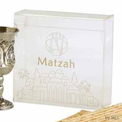 Matzah Box - Acrylic Flip Top