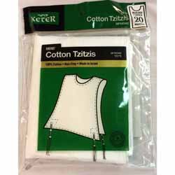 Tzitzit Cotton Adults - Size 18:	12-14 Years