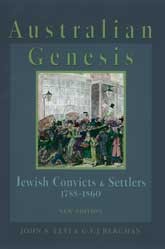 Australian Genesis Jewish Convicts and Settlers
