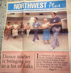 Newspaper article from 1987 - 1