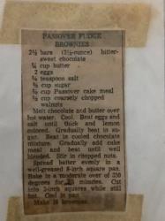 Passover Fudge Brownies