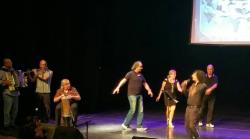 On stage: Shlomo Maman, Rakefet Ashriel & Yoav Ashriel with Izhar Cohen & musicians