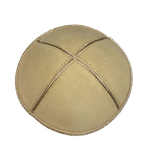 Kippah - suede - GOLD