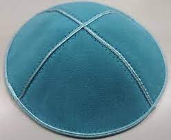 Kippah - suede - Turquoise